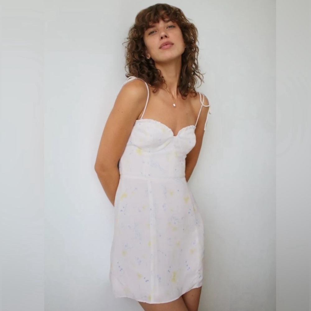 WILFRED Floral Fable Mini Dress, Size 4